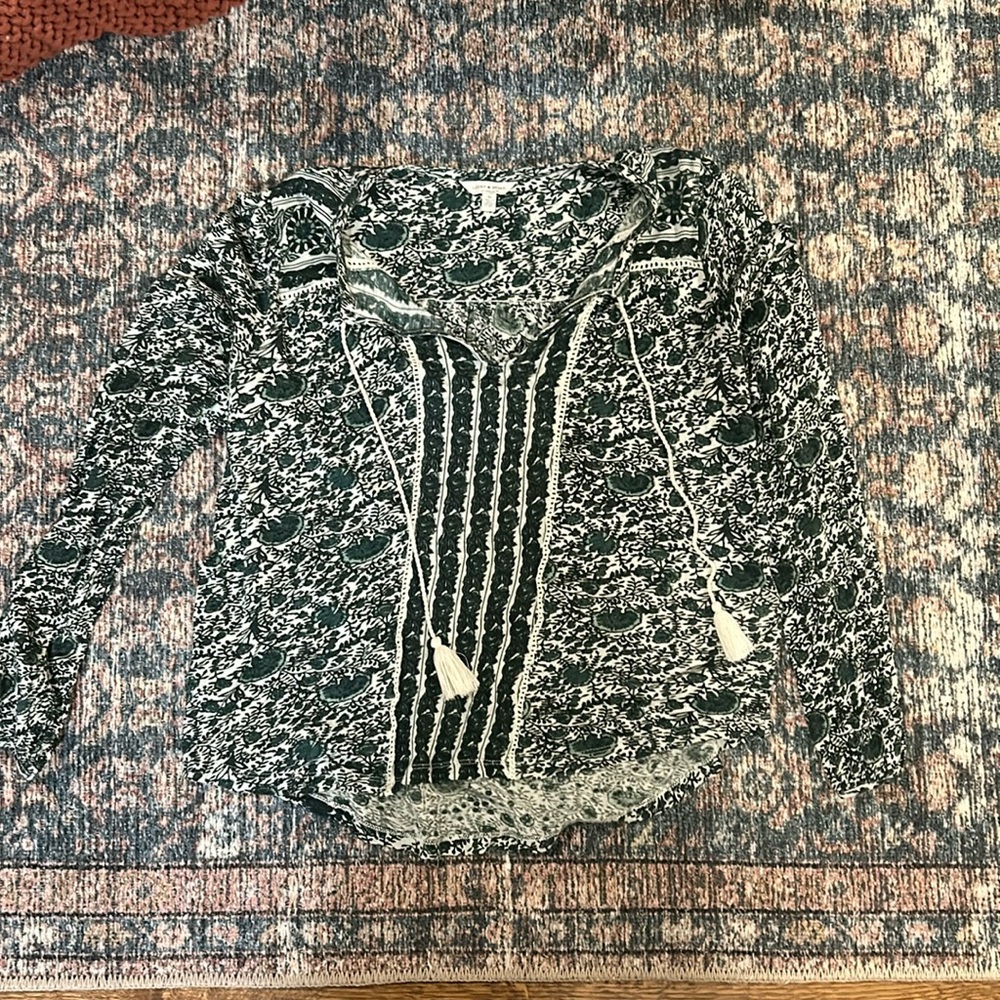 Like new Lucky Brand floral boho top